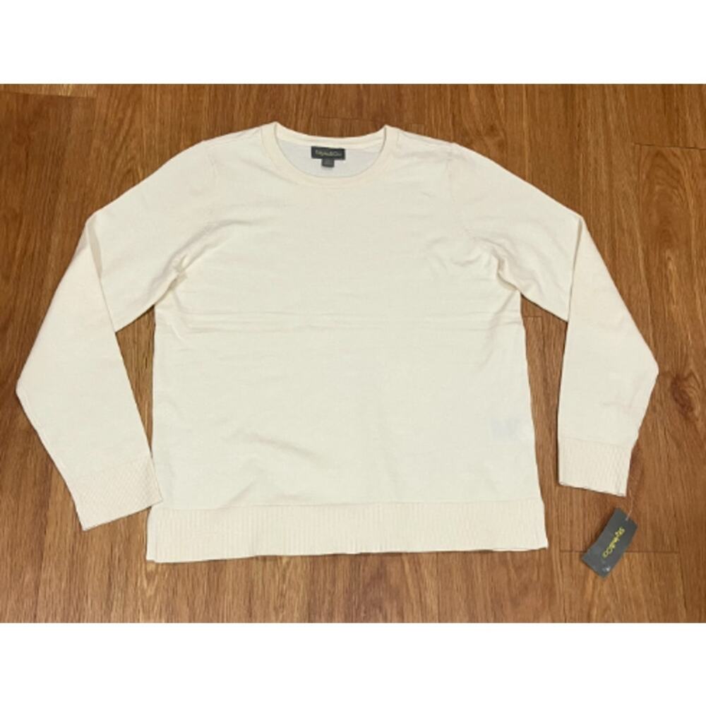 Style & Co Women Petite Long-sleeve Crewneck Tunic SweaterPM